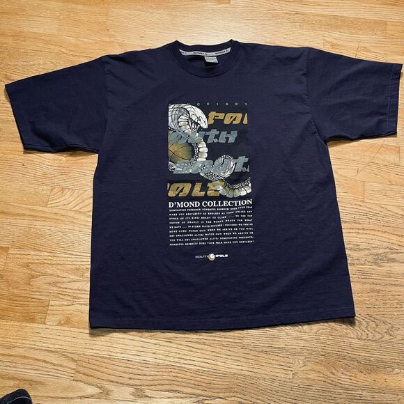 Southpole Cobra Hip Hop Urban Streetwear Shirt Sz XL Blue 2000s VINTAGE Y2K - Picture 1 of 8